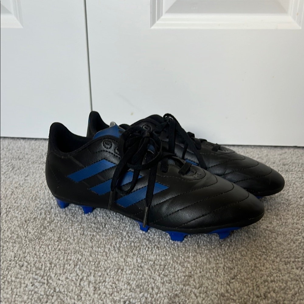 Adidas Black and Blue Performance Sneakers